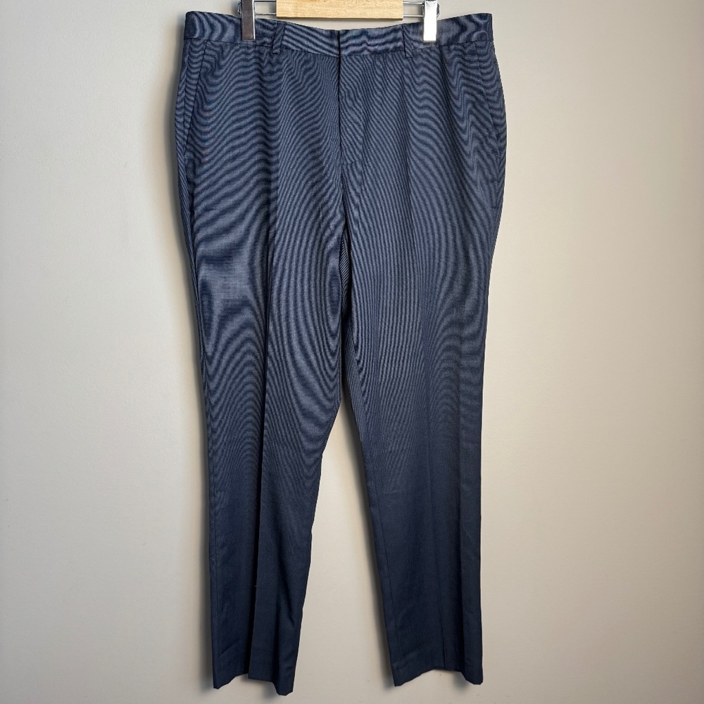 Buffalo David Bitton Pin Check Men's Casual Dress‎ Pant Bluish-Gray Size 36x32